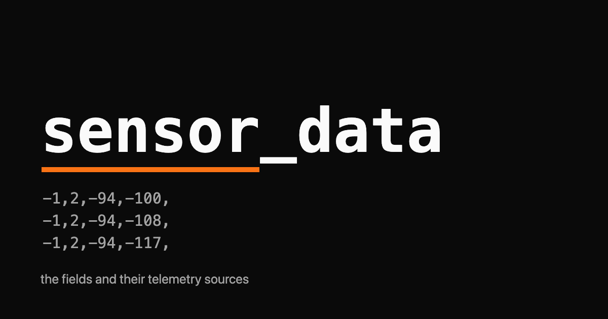 sensor_data wordmark over numeric field markers on a dark background