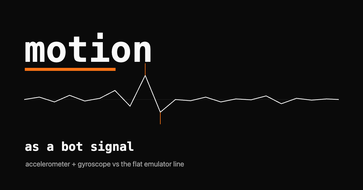 Accelerometer X/Y/Z trace next to a flat emulator line, JetBrains Mono wordmark