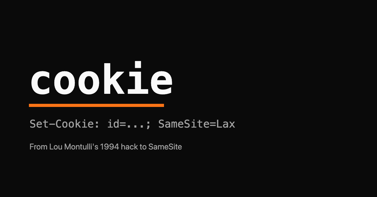 The word COOKIE in monospace with a Set-Cookie header underline in orange