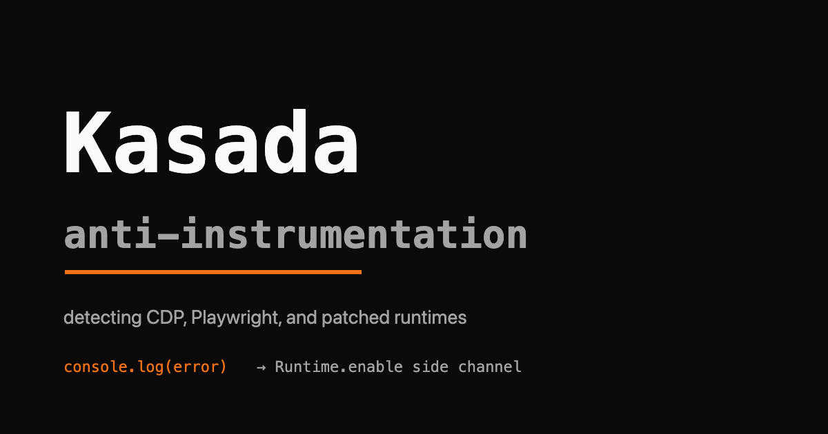 Wordmark reading anti-instrumentation with an orange underline under CDP