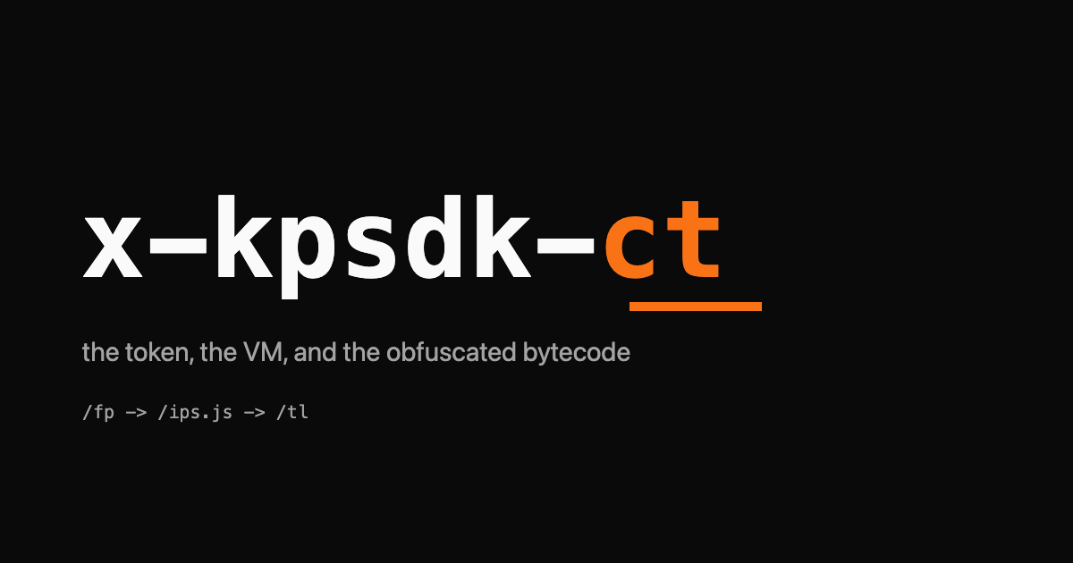 The string x-kpsdk rendered as a monospace wordmark with the -ct segment highlighted in orange